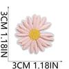 Lindo Adhesivo de Tela Bordado de Abeja de Pasto Pequeña Flor Bolsa Ropa Decoración Parche de Mariposa Bordado Planchado de Girasol