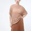 Suministro directo de fábrica de tops plisados de manga corta estilo Issey Miyake para mujer, de alta gama, corte holgado, color liso, casual, versátil, elegantes para el verano