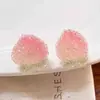 Festa de Menina Doce Flores de Uva Pêssegos Contas de Semente Brincos Femininos Estilo Doce Fofo Joias de Orelha de Verão Dopamina