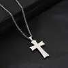 AliExpress alta venda europeia e americana religiosa novo criativo aço inoxidável pingente de cruz unissex fábrica de origem