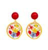 Pendientes de Flores Secas Retro Rojos, Nicho Femenino, Pendientes Únicos, Pendientes, Nuevo Estilo Popular, Pendientes de Gama Alta y Versátiles