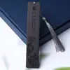 Marcador de Sándalo Personalizado con Logo Grabado y Borla Exquisita, Diseño de Ciruela, Orquídea, Bambú, Crisantemo, Premios de Conferencias, Regalos Promocionales