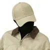 Boné de beisebol bordado com a letra R para homens e mulheres, algodão puro, lavável, proteção solar, boné de aba curva com copa rígida, atacado, logotipo personalizado OEM