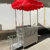 Estufa de Gas del Fabricante, Teppanyaki, Carrito de Comida Callejera Nocturna, Freidora, Carrito Multifuncional para Puesto, Equipo Estándar para Tofu Frito y Arroz Frito