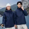 Estilo Nuevo Windrunner Primavera y Otoño Chaqueta Exterior Delgada Ropa de Trabajo para Equipo Construcción de Equipo Chaqueta de Una Sola Capa con Impresión de Logo