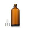 Frasco Marrom à Prova de Luz para Óleo Essencial Frasco de Vidro Espessado Frasco Conta-Gotas com Ponta de Plástico 10ml Frasco de Vidro Cosmético Atacado