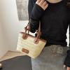 Bolsa Grande Simples de Ombro Único para Mulheres 2026 Verão Transfronteiriço Nova Bolsa Tote de Grande Capacidade Bolsa de Praia Casual para Férias na Costa