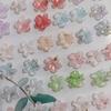 Explosivo pequeno tamanho cinco pétalas flor frisado remendo cor gradiente folha de ouro mini pequena flor beleza decorações atacado