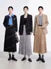 Elegante falda plisada de cintura alta, corte A holgado, estiliza la figura, de longitud media, adecuada para otoño e invierno, elegante media falda para mujer
