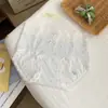 Ropa interior para mujer con estampado de lazo de encaje suave, seda de hielo ligera, transpirable, de cintura media, para adolescentes, talla grande, venta al por mayor, artículos sin marca