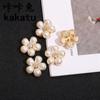 Nueva flor de perla hecha a mano, material antiguo, accesorios para el cabello, bricolaje, accesorios de joyería de aleación hechos a mano, venta directa de fábrica