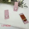 Ropa calzado y sombreros guantes marca tejida etiqueta lateral etiqueta de cuello logo de tela etiqueta de bufanda de sombrero marca registrada de joyería al por mayor