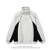 Sudadera ACU de dos tonos con retazos y cuello alto, marca de moda para hombre, nueva colección otoño/invierno 2026, top casual holgado de alta calle para hombre