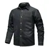 Camisa de Mezclilla Retro Estilo Japonés de Manga Larga para Hombre Primavera y Otoño Casual Juvenil Artística Holgada Versátil Moda Chaqueta
