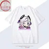 Merchandising de Genshin Impact Sittalili Camiseta de Algodón de Manga Corta de Anime para Estudiantes Hombres y Mujeres Ropa Holgada de Cosplay Moderna