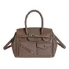Bolsa grande estilo moto, moderna e descolada, para mulheres, nova moda 2026 bolsa de platina para o dia a dia, bolsa transversal de luxo para o verão