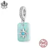 Aifuluo Serie Original de Buena Suerte Cuentas de Amazonita Plata de Ley S925 Cuentas Sueltas Accesorios para Joyería DIY Combinación