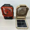 Ventilador de Carregamento Solar para Acampamento ao Ar Livre Pesca Noturna na Natureza USB Pode Pendurar Acampamento Barraca Mini Portátil Luz LED