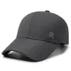 Chapéu para Homens na Primavera e Outono, Chapéu Casual Simples com Letra R Bordada, Boné de Baseball, Chapéu com Aba para Uso Externo, Chapéu de Sol