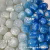 Urso Resinado com Cabeça de Gato e Patas de Gato que Mudam de Cor com Luz UV, Pulseira com Contas Espaçadoras para Celular, Acessórios para Corrente de Celular DIY Feita à Mão