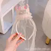 Venda Quente Doce de Aniversário Dopamina Bola de Pelo com Faixa de Gaze Festa Princesa Menina Chapéu Headdress Infantil