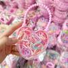 Mini cabeza de princesa en caja pinza pequeña de agarre flequillo pinza frente horquilla rota banda de goma para niños no lastima anillo para el pulgar venta al por mayor