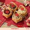Decoração e ornamentos para mesa de chá de casamento, arranjo de mesa para decorar a sala de estar, quarto de noiva de alto padrão, conjunto de cerimônia de chá de noivado estilo chinês novo