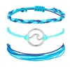 Amazon AliExpress Nuevo Pulsera Tejida con Cera Bohemia Conjunto de Moda para Mujer Ola Tobillera