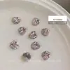 K9 Huevo de Paloma Pila Taladro Uñas Arte Joyería Boutique Hecho a Mano Terminado Ovalado Pila Taladro Uñas Tridimensional