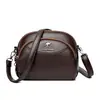Bolso Cruzado Pequeño Cuadrado de Cuero Suave Bolso de Hombro Multicompartimento para Mujer 2026 Nuevo Bolso Sencillo para Mamá Bolso de Hombro de Gran Capacidad