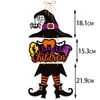Enfeites Decorativos de Porta para o Halloween 2026, Decorações de Abóbora e Morcego, Decorações de Festa de Halloween, Enfeites de Porta de Halloween