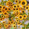 Girasol simulado, Girasol artificial, Flor de seda falsa, Flor de boda, Adorno de decoración terminado para sala de estar, Flor floral de plástico