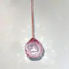 Cortina de Cuentas de Cristal K9 de 30 mm Cortina de Puerta Accesorios de Iluminación Colgante de Bola de Cristal Transparente Amatista Cristal Blanco Cristal Púrpura