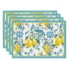 Camino de mesa de lino con estampado de plantas y flores, Mantel para mesa de centro de sala de estar, Tapete para mesa de comedor de cocina, Tapete aislante para vajilla, Moderno y simple