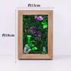 Adornos Personalizados de Marco de Fotos con Piedras de Cristal Naturales Grava de Amatista Ágata Doce Constelaciones Marco de Fotos Manualidades de Cristal