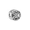 Panjia Cuentas Chapadas en Plata S925 Corona Trébol de Cuatro Hojas Corazón Cuentas Colgantes Pulsera Pulsera Accesorios DIY para Mujer