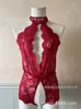 Suministro de comercio exterior: Lencería de Estilo Europeo y Americano, Bodys Transparentes Seductores con Ribete de Encaje para Mujer, Venta al por Mayor