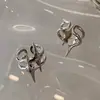 Anillo de Estrella en Forma de Cruz Estilo Minimalista Metálico Diseño de Nicho para Mujer Anillo para Dedo Índice de Personalidad Joyería de Alta Gama