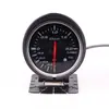 Defibf Instrumento de Modificación de Coche de 2.5 pulgadas con Luz Roja y Blanca Voltaje Temperatura del Agua Temperatura del Aceite Turbina Hidráulica con Sensor