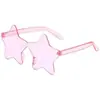 Nuevas Gafas de Sol de Estrella de Cinco Puntas Transfronterizas Gafas Decorativas de Estrella de Color Caramelo Estilo Europeo y Americano Divertidas para Fiesta Baile
