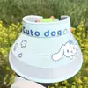 Sombrero de verano para niños con protección solar, parte superior abierta, transpirable, ala ancha, protección UV, con ventilador, estilo delgado