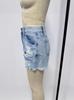 Comércio Exterior Europeu e Americano Suprimento Transfronteiriço Shorts Jeans Rasgados Slim Fit com Franjas para Mulheres Jeans Feminino