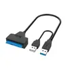 Cable Easy Drive Sata 3.0 a Usb3.0 Cable de Conversión para Disco Duro Mecánico de Estado Sólido de 2.5 3.5 pulgadas Cable de Datos Externo