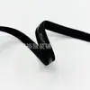 Banda de Goma Antideslizante de 1 cm con Banda Elástica de Colores, Tira Antideslizante Elástica Negra, Tira de Borde de Banda Elástica, Cintas para Accesorios de Vestimenta