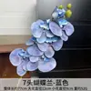 Diseño de Escena de Boda con Flores Artificiales Azules, Arreglo de Piso con Flores Falsas, Phalaenopsis, Tulipanes, Arreglo Floral Decorativo Suave