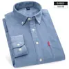 Camisa de veludo cotelê 100% algodão Outono e Inverno masculina de manga comprida casual para jovens meia-idade solta plus size roupa de pai