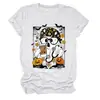 Amazon eBay sitio independiente de moda y único para mujer camiseta de manga corta con cuello redondo de flor fantasma murciélago