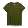 Camiseta Pesada Retro Americana 320g Manga Corta Tres Agujas Ami Kaji Algodón Puro Xinjiang Camiseta Holgada Blanca T