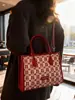 Bolso Rojo de Gran Capacidad Transfronterizo para Mujer, Nuevo Modelo 2026 Bolso de Boda, Bolso de Novia, Bolso de Hombro y Cruzado