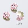 Accesorios para Uñas Dongzhou Colección Rosa Oscuro Fondo Puntiagudo Vidrio K9 de Alta Calidad Mariposa Diamante Grande Brillante Estilo Popular de Celebridad de Internet